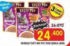 Promo Harga Whiskas Tasty Mix All Variants 70 gr - Superindo