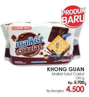 Promo Harga KHONG GUAN Malkist Salut Cokelat 120 gr - LotteMart