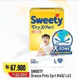 Promo Harga Sweety Bronze Pants Dry X-Pert M48, L42 42 pcs - Alfamart