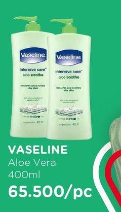 Promo Harga VASELINE Intensive Care Aloe Soothe 400 ml - Watsons