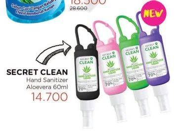Promo Harga SECRET CLEAN Hand Sanitizer 60 ml - Watsons
