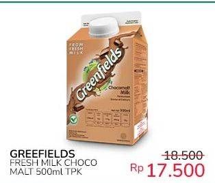 Promo Harga Greenfields Fresh Milk Choco Malt 500 ml - Indomaret