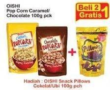 Promo Harga OISHI Popcorn Coklat, Karamel 100 gr - Indomaret