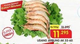 Promo Harga Udang Jerbung AK 55-60 per 100 gr - Superindo