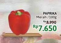 Promo Harga Cabe Paprika Merah per 100 gr - Alfamidi