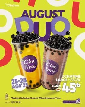 Promo Harga August Duo  - Chatime