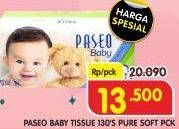 Promo Harga PASEO Baby Pure Soft 130 pcs - Superindo