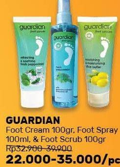 Promo Harga GUARDIAN Foot Cream, Foot Spray, Foot Scrub  - Guardian