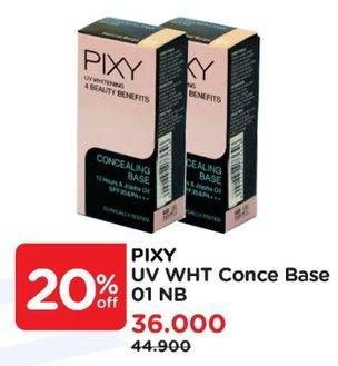 Promo Harga PIXY UV Whitening Concealing Base Natural Beige 9 gr - Watsons