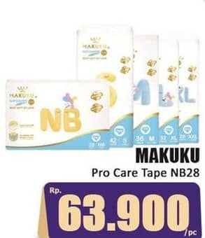 Promo Harga Makuku SAP Diapers Pro Care Tape NB28 28 pcs - Hari Hari