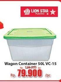 Promo Harga LION STAR Wagon Container VC-15 50000 ml - Hari Hari