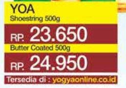 Promo Harga YOA French Fries Butter Coated 500 gr - Yogya