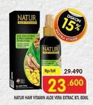 Promo Harga NATUR Hair Vitamin Aloe Vera Provitamin B5 80 ml - Superindo