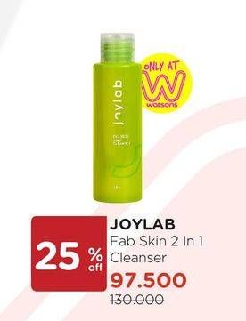 Promo Harga JOYLAB Fab Skin 2 In 1 Cleanser 100 ml - Watsons