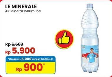 Promo Harga Le Minerale Air Mineral 1500 ml - Indomaret