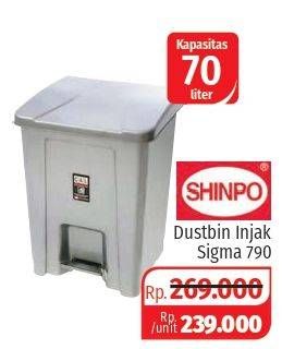 Promo Harga SHINPO Tempat Sampah Sigma 790 70 ltr - Lotte Grosir