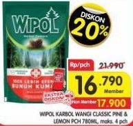 Promo Harga Wipol Karbol Wangi Cemara, Lemon 780 ml - Superindo