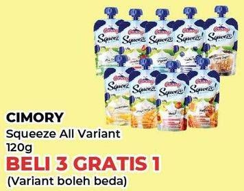 Promo Harga Cimory Squeeze Yogurt All Variants 120 gr - Yogya