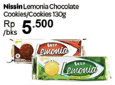 Promo Harga NISSIN Cookies Lemonia Cokelat 130 gr - Carrefour