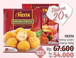 Promo Harga FIESTA Cheesy Lover/ Volcano Cheese 500 g  - LotteMart
