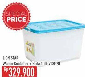 Promo Harga Lion Star Wagon Container VC-20 100000 ml - Hypermart