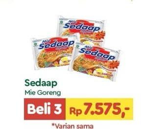 Promo Harga Sedaap Mie Goreng Original 73 gr - TIP TOP