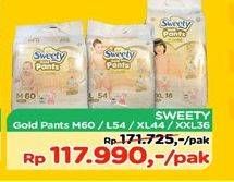 Promo Harga Sweety Gold Pants M60, L54, XL44, XXL36  - TIP TOP