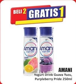 Promo Harga Amani Yoghurt Drink Guava Yuzu, Purpleberry Pride 250 ml - Hari Hari