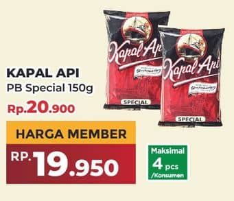 Promo Harga Kapal Api Kopi Bubuk Special 165 gr - Yogya