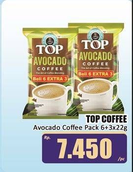 Promo Harga Top Coffee Kopi Avocado per 9 sachet 22 gr - Hari Hari