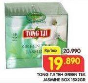 Promo Harga Tong Tji Teh Celup Green Tea per 15 pcs 2 gr - Superindo