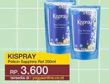 Promo Harga Kispray Pelicin Pakaian Elegante Sapphire 200 ml - Yogya