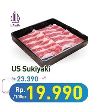 Promo Harga Sapi Sukiyaki US per 100 gr - Hypermart