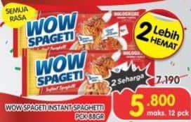 Promo Harga WOW Spageti All Variants 75 gr - Superindo