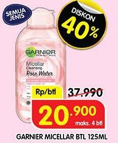 Promo Harga Garnier Micellar Water All Variants 125 ml - Superindo