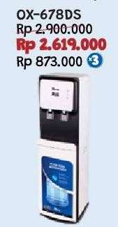 Promo Harga OXONE OX-678DS Bottom Loading Dispenser - Hot & Cold Water  - Courts