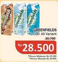 Promo Harga GREENFIELDS Fresh Milk All Variants 1000 ml - Alfamidi