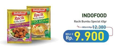 Promo Harga Indofood Bumbu Racik Special Ayam Mentega, Special Gulai, Special Kare, Special Opor Ayam, Special Rawon, Special Rendang, Special Semur, Special Soto Ayam 45 gr - Hypermart