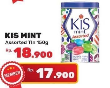 Promo Harga KIS Candy Mint Assorted 150 gr - Yogya