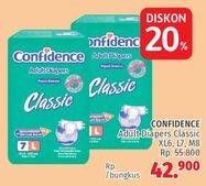 Promo Harga CONFIDENCE Adult Diapers Classic M8, L7, XL6  - LotteMart