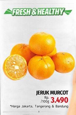 Promo Harga Jeruk Murcot per 100 gr - LotteMart