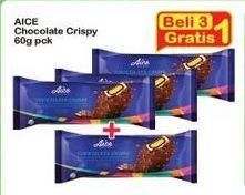 Promo Harga AICE Ice Cream Chocolate Crispy 60 gr - Indomaret