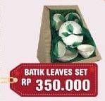 Promo Harga Peralatan Makan Batik Leaves Set  - Hypermart