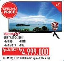 Promo Harga SHARP 2T-C42BG1i | Full HD Android TV 42"  - Hypermart