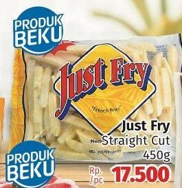 Promo Harga JUST FRY French Fries Straight Cut 450 gr - Lotte Grosir