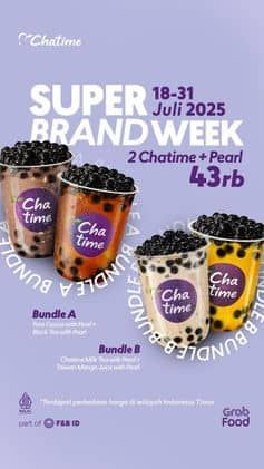 Promo Harga Super Brand Week  - Chatime