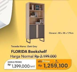 Promo Harga Florida Bookshelf  - Carrefour