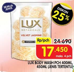 Promo Harga LUX Botanicals Body Wash All Variants 400 ml - Superindo