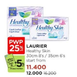 Promo Harga Laurier Healthy Skin Night Wing 35cm 6 pcs - Watsons