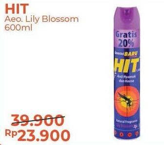 Promo Harga HIT Aerosol Lily Blossom 600 ml - Alfamart